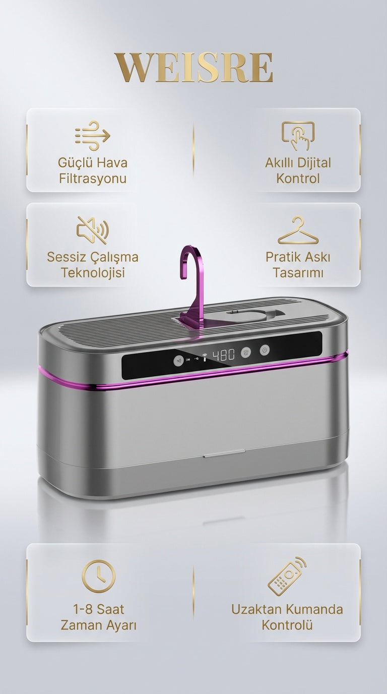 Weisre Taşınabilir Kıyafet Kurutma Makinesi UV Sterilizasyonlu Katlanabilir Ayakkabı & Çamaşır Kurutucu